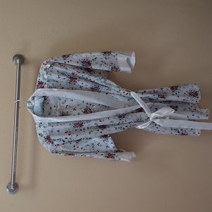 Misses floral print robe